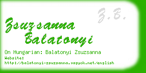 zsuzsanna balatonyi business card